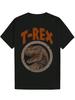 TRex Tyrannosaurus Rex Dinosaur Graphic Black T-shirt