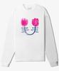 Yankoaleupeu Flower Semi-Oversized Long Sleeve - White