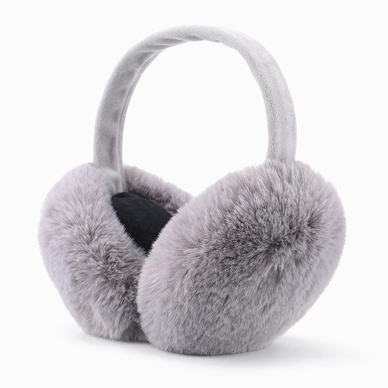 Buy Faux Fur Solid Color Earmuffs In Winter Students and Girls Earmuffs