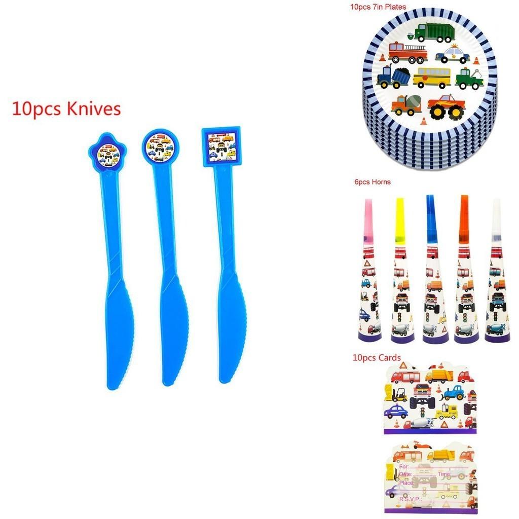 Engineering Car Party Supplies For Kids Birthday Celebration**