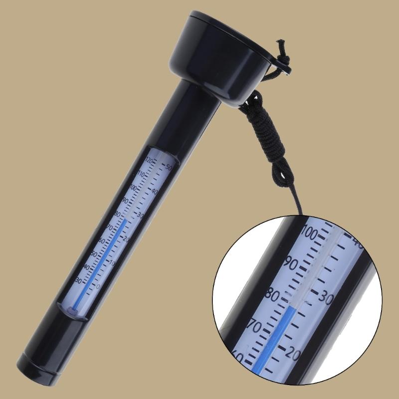 Pool Thermometer with String for Outdoor Swimming Pool Hot Tubs Fish Pond Easy Read Floating Water Temperature Meter