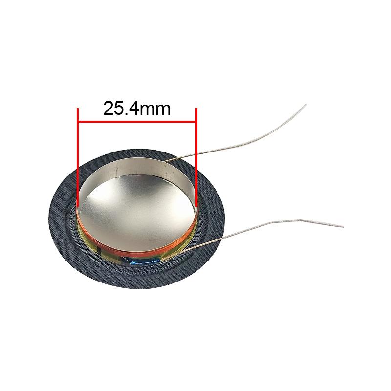 25.4mm 4ohm Voice coil Imported Titanium Film+Silk Tone Membrane 25.5Core White Aluminum Skeleton for JBL 026TS Tweeter Repairs