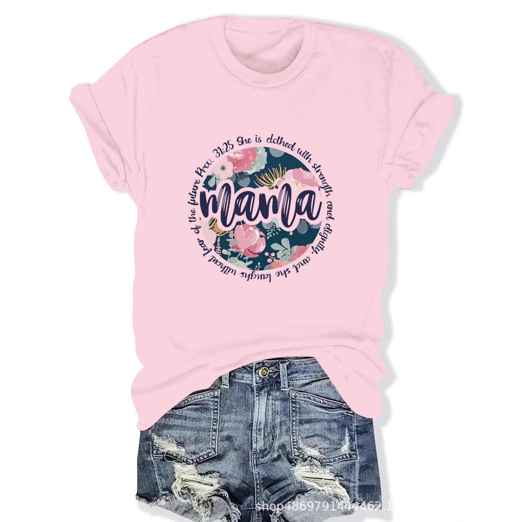 

Women s Cross-Border Round Neck Fashion T-Shirt Large