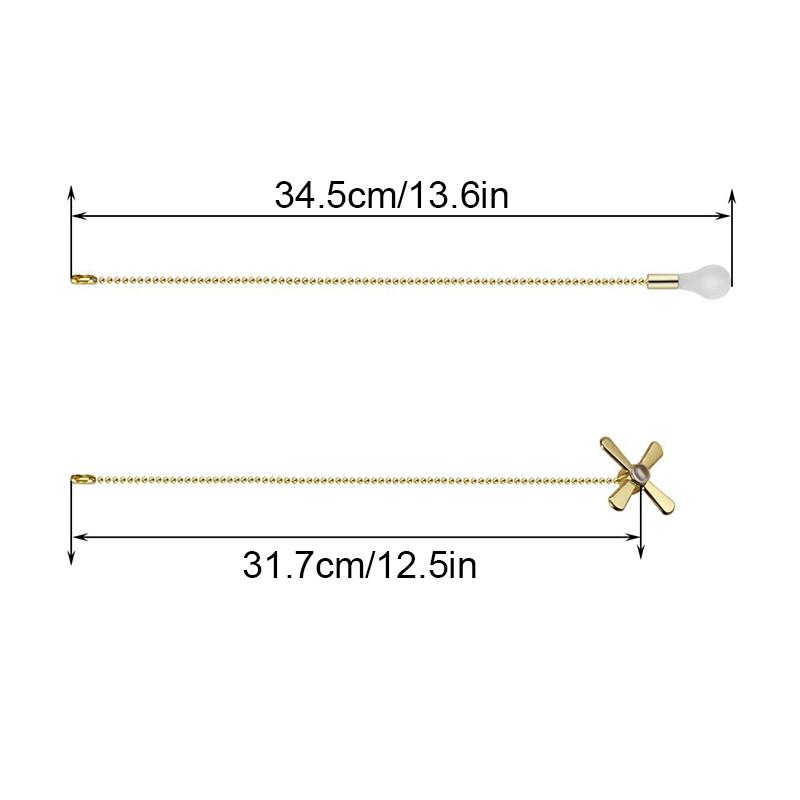 2pcs Pulls Metal Pendant Simple Table Lamp Chains For Ceiling Light Lamp Fan Switch Pulling Chain Bulbs Fan Pull Set 4 colors