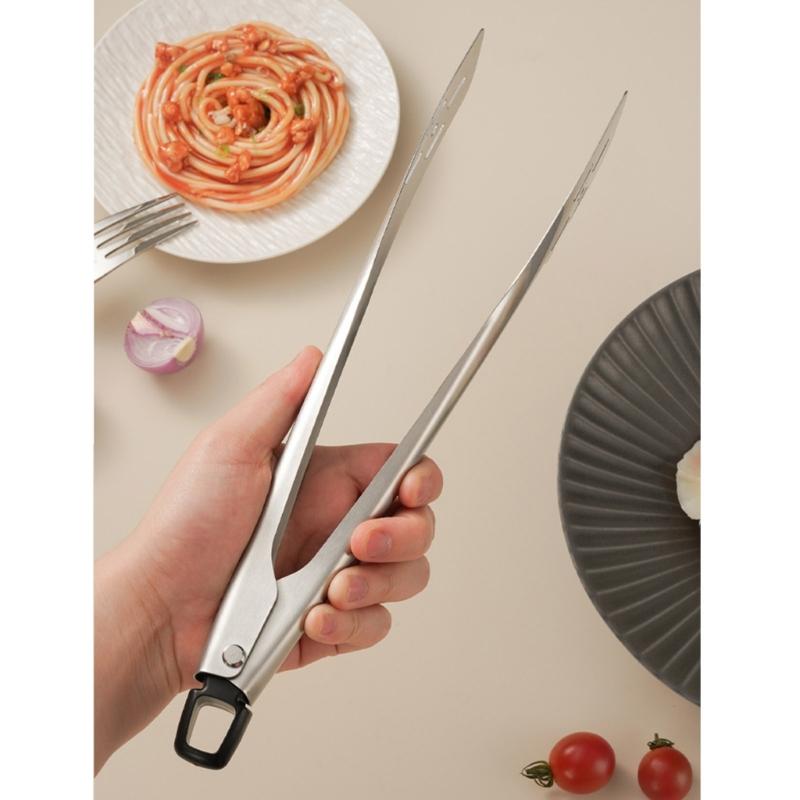 2 Piece Multipurpose Rustless steel Cooking Tongs Slip Polystyrene Grip Heatproof For Roasting Serving
