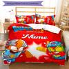 3pcs Custom Name SuperZings Bedding Set Duvet Cover Closure Includes 1 Duvet Cover & 2 Pillowcases for All Seasons Bedroom Decor