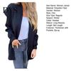 Woolen Overcoat Lady Winter Coat Hooded Thick Zip-up Solid Color Elastic Cuffs Mid Length Long Sleeves Thermal Daily Wear Casual Women Jacket