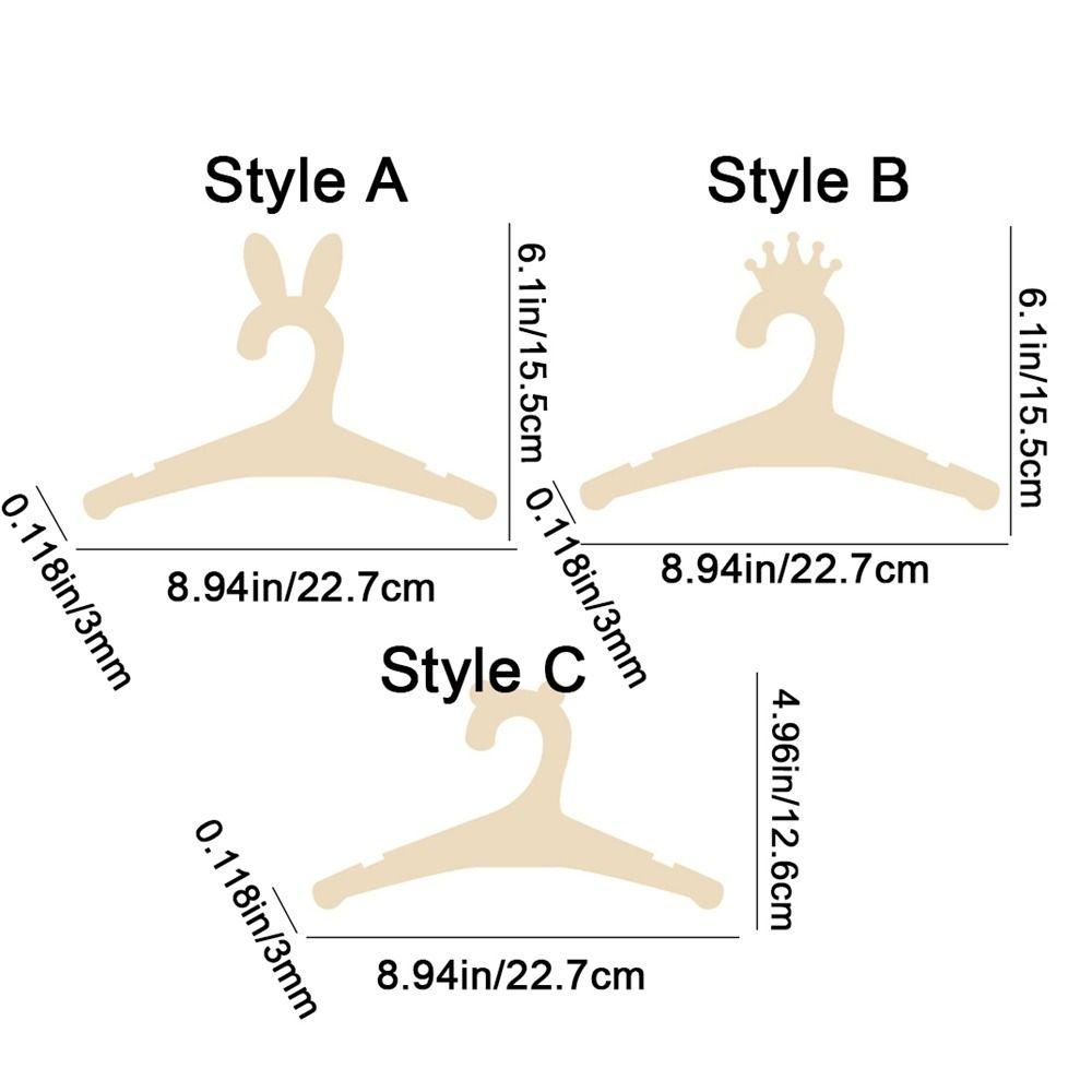 10Pcs Cute Wooden Clothes Hanger Non Slip Baby Clothes Rack Creative Baby Clothes Hanger  Baby Room