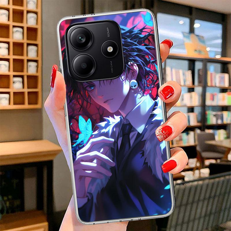 Huner X-Hunters Chrollo Shizuku Phone Case For Xiaomi Redmi Note 15 14 13 12 11 10 Pro Plus 14S 12S 11S 11T 11E 10S Soft Fundas