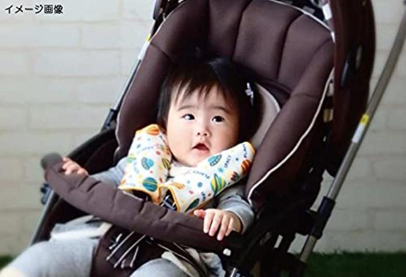 Maruwa Boeki Made In Japan Drool Set of Baby Flower Pink Flower Yellow Covers, 2, Hug, &