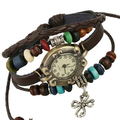 New Accessories+sweet And Cute Style+hand Accessories+mixed Batch+fashionable And Versatile Cowhide Bracelet Watch
