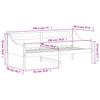 Daybed without Mattress Wax Brown 90 x 190 cm Solid Pine Wood