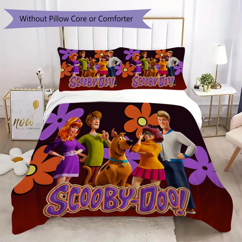 Halloween fantasy comedy adventure cartoon movie Scooby-Doo provides comfortable bedding covers and pillowcases for home use (without core) K9