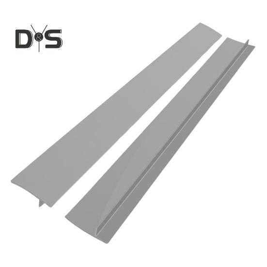 

1/2 шт. силиконовая заглушка для зазора между плитой и кухонной плитой, заполнитель зазора между плитой и духовкой, защита от проливания, водонепроницаемая, термостойкая, длинная, широкая, Т-образная уплотнительная лента 2pcs серый