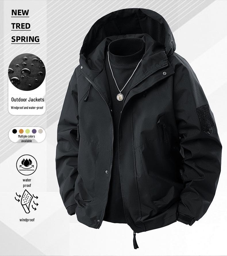 Unisex Winddichte Wasserdichte Windjacke für Frühling und Herbst Outdoor-Aktivitäten