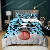 3D Cows Duvet Cover Set Animals Black White Milk Cows King Queen Size Polyester Comforter Cover for Boys Girls Kids Bedding Set