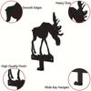 Metal Moose Key Hooks - Multi-Purpose Wall Hooks for Clothes, Bags and Keys, Aesthetic Room Decor Wall Hanging