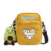 Chiikawa Cartoon Canvas Square Shoulder Bag With Inner Pouch For Casual Outings