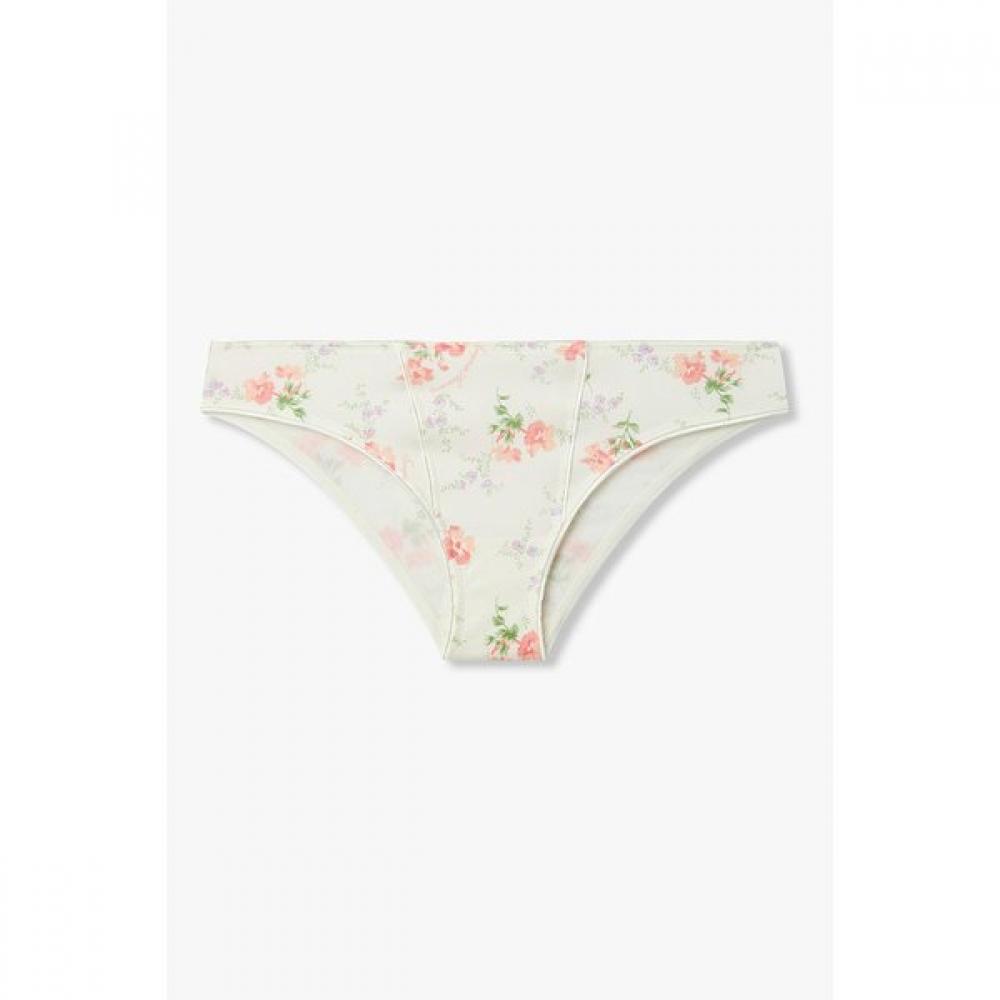 Emporio Armani Women Logo And Flower Print Brief 0826111509 S(90)