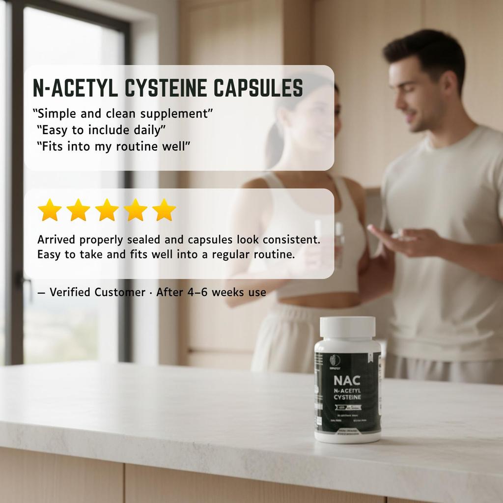 NAC N-Acetyl L-Cysteine 600 Mg Capsules | 60 Count