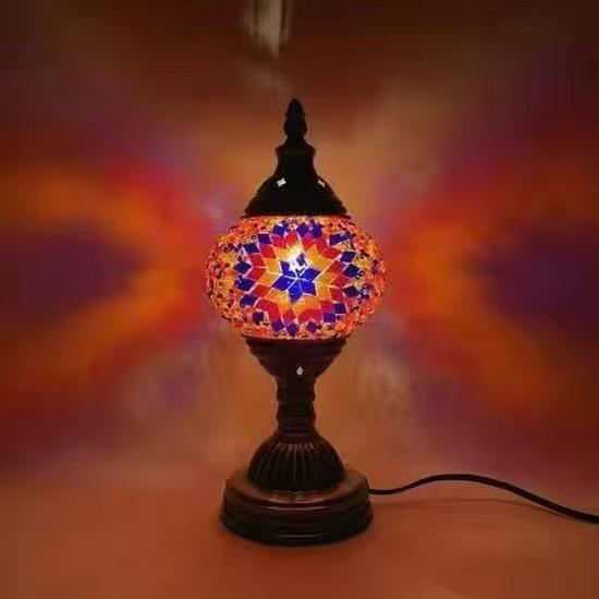 Bohemian Turkey Style Table Lamp - LED Night Light for Bedroom, Study, or Dining