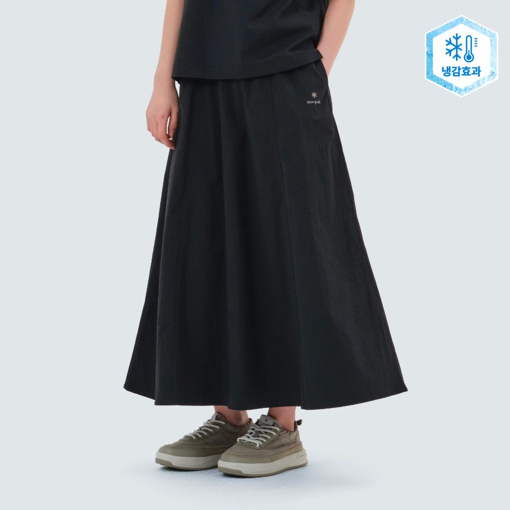 [Snowpeak] Cooling Root Flare Long Skirt Black (S25MWRSK61) 70
