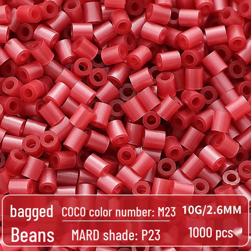 Clear Puzzled Beans Special Color Refill Pack, Black & White, 2.6mm Handmade DIY Fuse Beads Toy Set