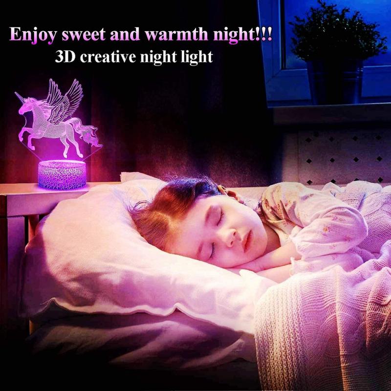 Dinosaur Toys Children 3d Illusion Desk Lamp Remote Control Dinosaur Night Light For Kids 2 3 4 5 6 7 8-12 Year Old Boys Gifts