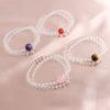 Bracelet Double Circle Natural White Moonlight Aquamarine Powder Crystal Tiger 4 Eyes Amethyst Bracelet Tide Versatile Live