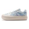 Li Ning Cream Puff Platform Slip Resistant Low top Skateboard Shoes Women's Denim Sky Blue AZGT026-10