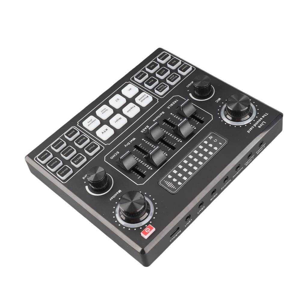 Multifunctional Live V9 Sound Card and BM800 Suspension Microphone Kit Broadcasting Recording Condenser Microphone Set