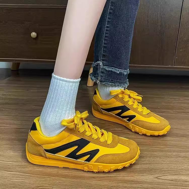 Thick bottom retro women's casual versatile light sports leather surface