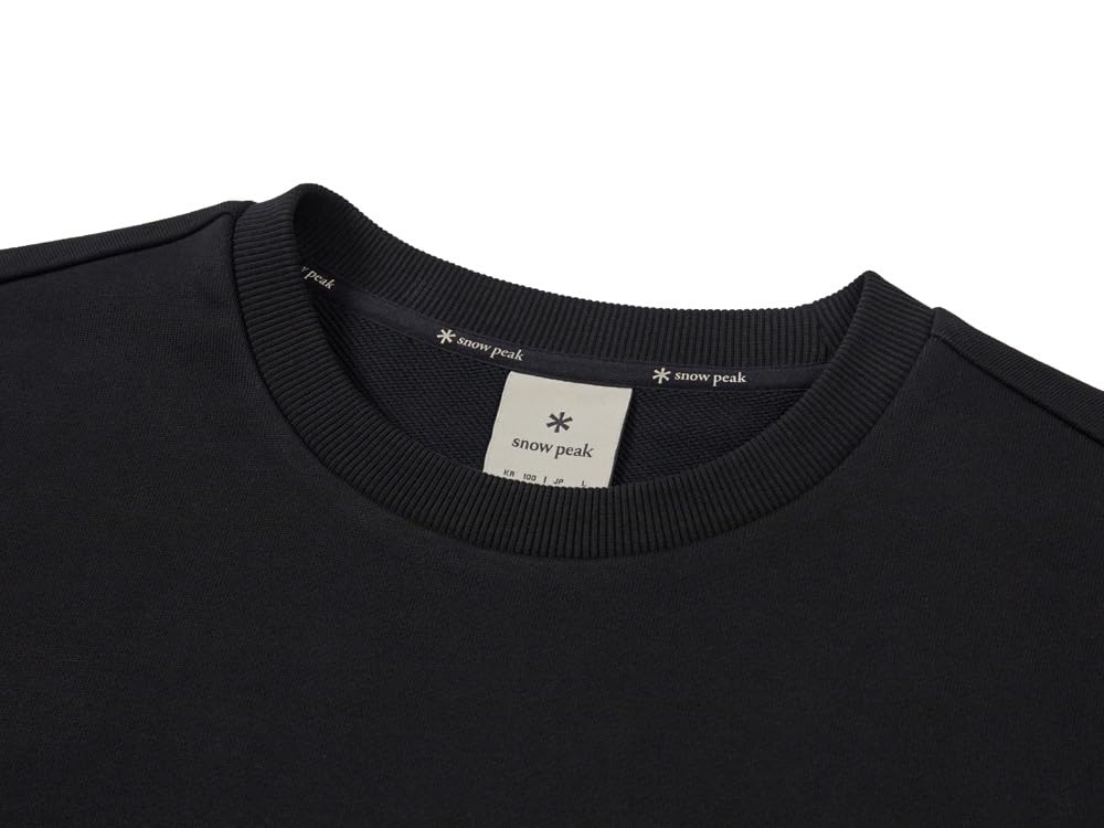 Snow Peak Land Pocket Sweatshirt Size and Sweatshirt GS-S25FMFHT60, Black, M, Men's Women's, Tops,
