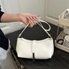 High Quality Solid Color Niche Underarm Shoulder Bag Fashion Temperament Casual Versatile Summer New Handbag