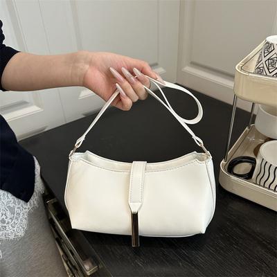 High Quality Solid Color Niche Underarm Shoulder Bag Fashion Temperament Casual Versatile Summer New Handbag