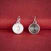 S925 Sterling Silver Fu Character Small Bowl Pendant for DIY Jewelry Making - Chinese Style Necklace and Bracelet Accessory