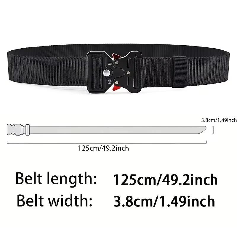 6Colors Men's Belt Outdoor Multi Function Belt High Quality Canvas for Nylon Male Luxury Belts Women's Sports Jeans Belt Neutral Belts