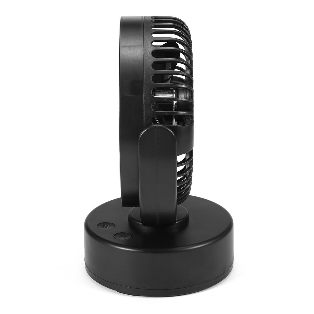 Przenośny wentylator kempingowy na baterie z latarnią LED, zasilany bateryjnie wentylator biurkowy z haczykiem do zawieszania do domu, namiotu, samochodu, na sytuacje awaryjne