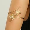 European and American jewelry creative bohemian bracelet exaggerated metal butterfly leaf hollow arm ring leaf arm bracelet