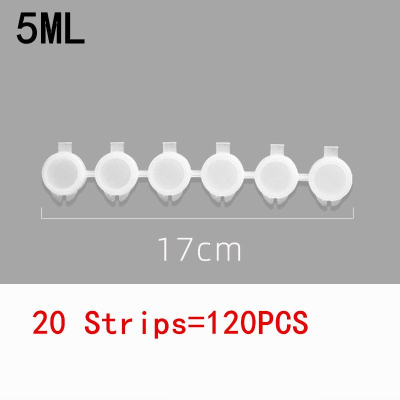 10/20 Strips 2ML 3ML 5ML Empty Paint Pots Clear Storage Containers Paint Box Paint Brush Arts Crafts Supplies for Paintings