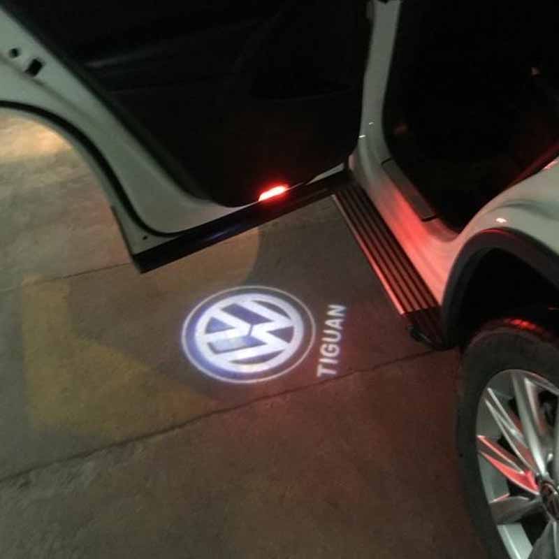 For VOLKSWAGEN VW Hot Sale LED Car Door Logo Projector Light Accessories for VW R Golf 5 6 7 GTI GTD GTE CC Passat B6 B7 B8 B9 C