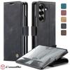 CaseMe Retro Flip Leather Phone Case for Samsung Galaxy Z Fold 7 6 5 4 Fold7 Fold 6 Fold 5 5G Cover Book Vintage Wallet Card Slot Holder Pocket Coque