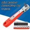 1pc ,Positive and Reverse Rotation 36-tooth Ratchet Screwdriver, Right Angle One-Word Slot Cross and Hexagonal Plum Blossom Screwdriver Set
