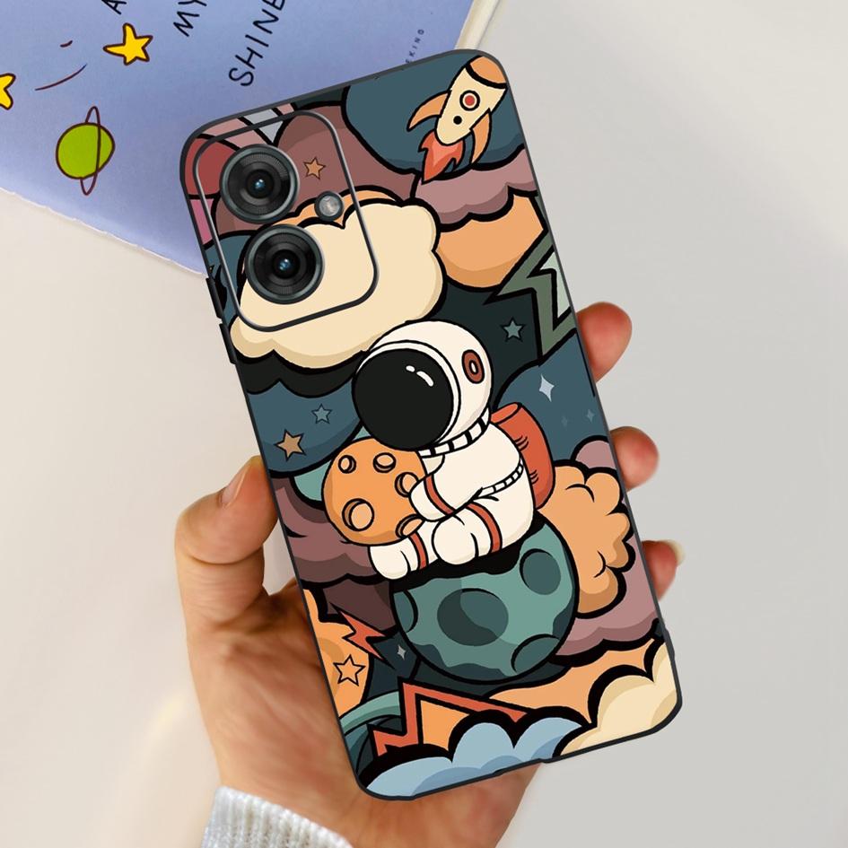 For Motorola Moto G55 5G Case Black TPU Soft Silicone Funda Shockproof Cover For Moto G55 2024 Phone Cover G 55 Protective Shell