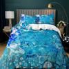 Kleur Halo Verven Marmer Dekbedovertrek Beddengoedset Paars Blauw Kleurrijk Eenpersoons Tweepersoons Twin/Queen Voor Mannen Vrouwen Kinderen Cadeau