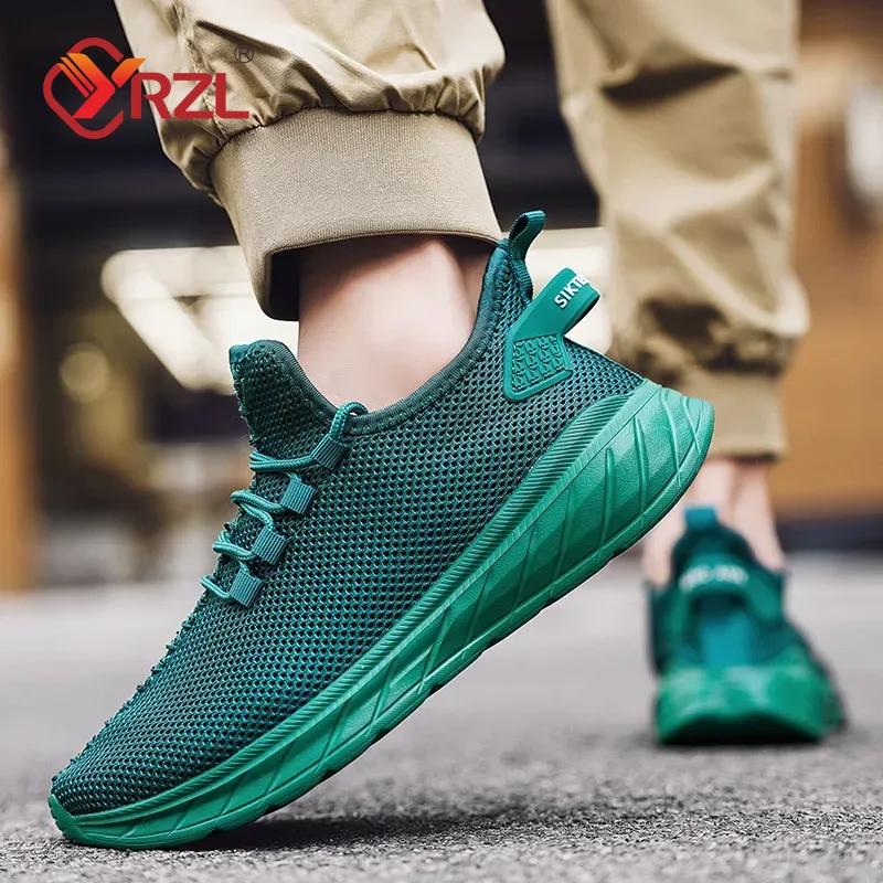 YRZL Men's Shoes Breathable Running Shoes Fashion Non Slip Comfortable Sneakers for Men High Quality Lightweight Athletic Shoes
