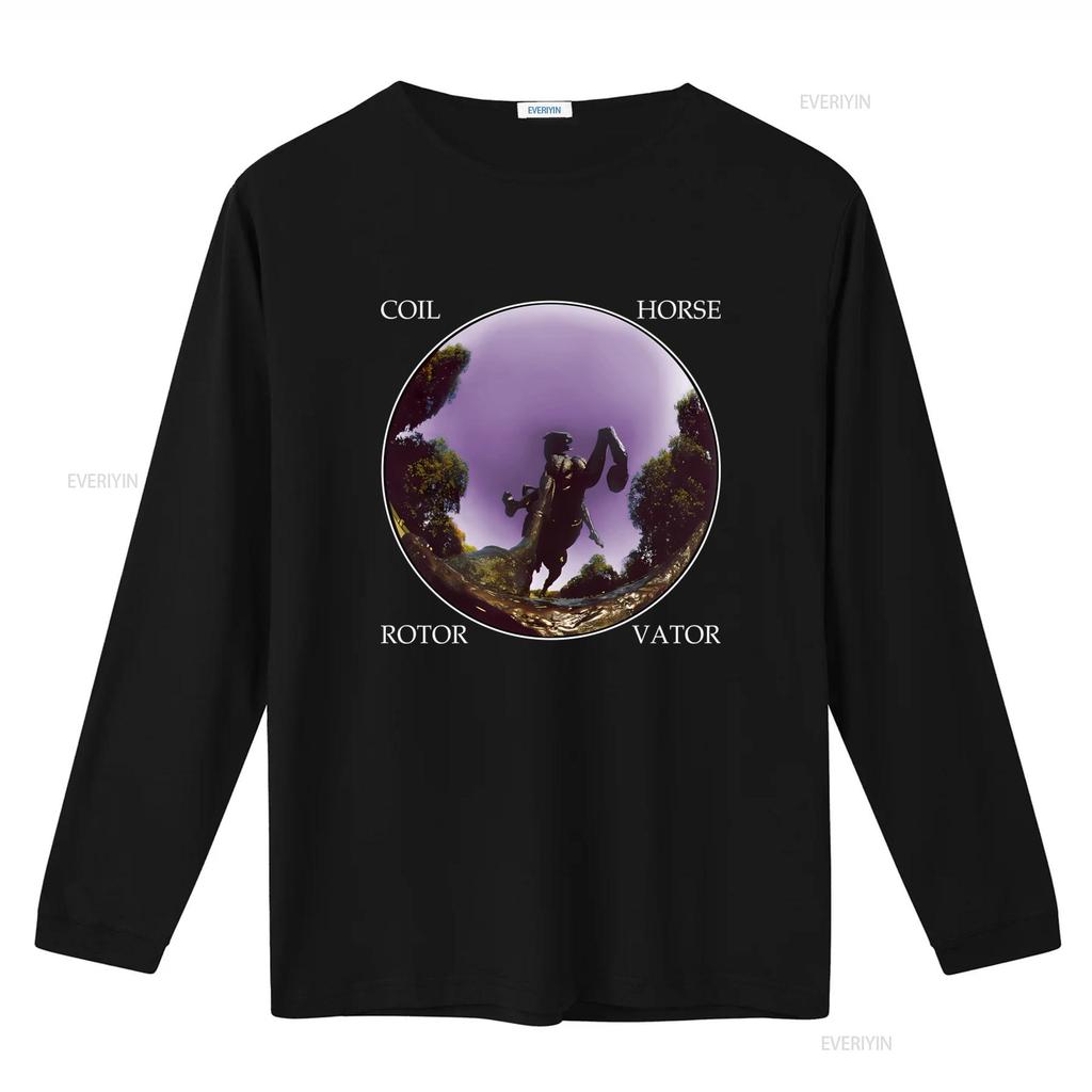 T-shirt con Stampa Rotorvator Cavallo per Uomo Design Artistico Unico Tessuto Comodo Perfetta per l'Uso Casuale lavata vintage