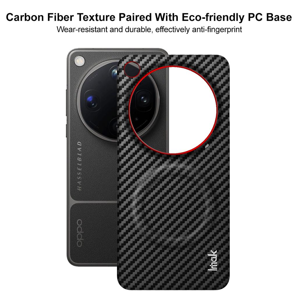 For OPPO Find X9 Ultra 5G Phone Case IMAK Ruiyi Series Carbon Fiber Magnetic Case