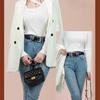 Cowhide Women'S Retro Pin Buckle Belt Wears Jeans Belt