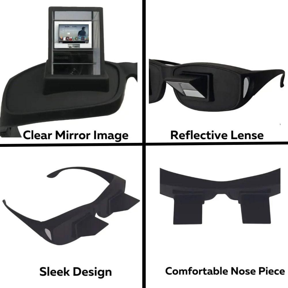 Seated View Lie Down Glasses TV Watching Prismatic Glasses NEW Sit View Prism  Reading